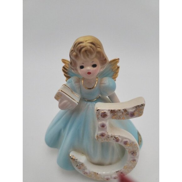 Josef Original 5th Birthday Angel Figurine Vintage w Original Tags And Sticker - Picture 11 of 16